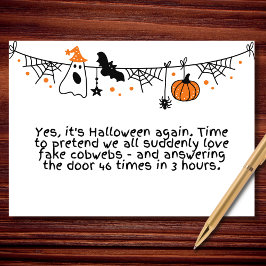 Tarjeta Halloween está de vuelta... y también el caos