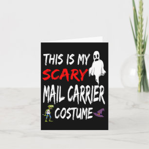 Tarjeta Halloween Este Es Mi Aterrador Costume Wi