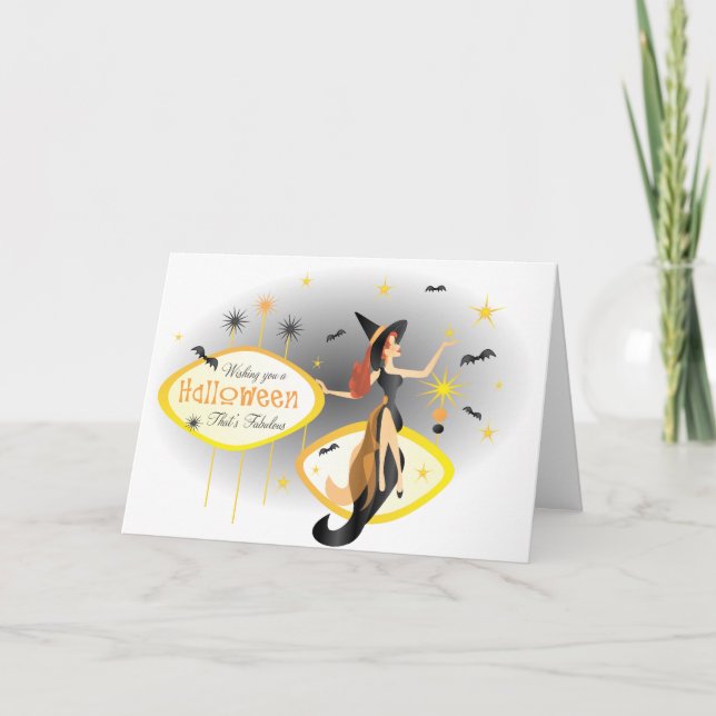 Tarjeta Halloween fabuloso (Anverso)