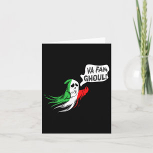 Tarjeta Halloween Fan Ghoul Para Hombres Mujeres Italianas