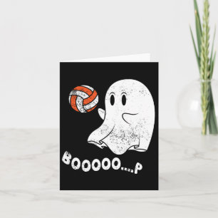 Tarjeta Halloween Fantasma Jugando Voleibol Jugando Costo