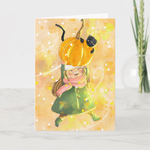 Tarjeta Halloween fantasmal