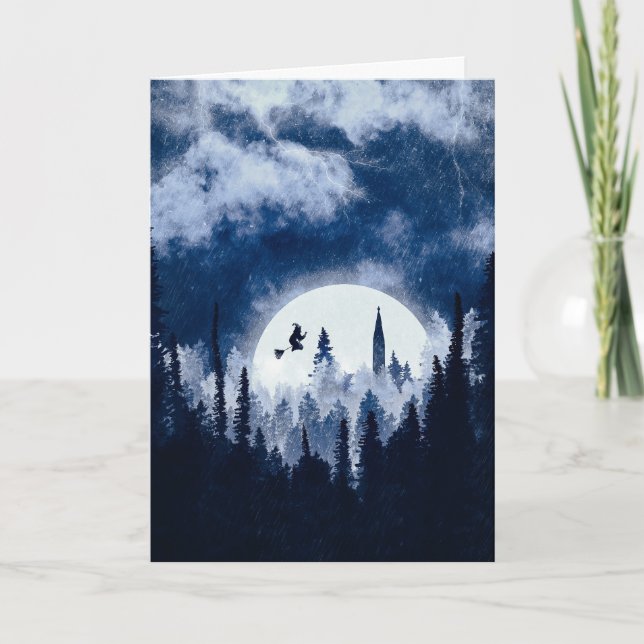 Tarjeta Halloween fantasmal (Anverso)