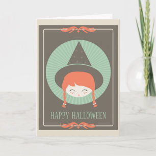 Tarjeta Halloween fantasmal