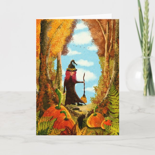 Tarjeta Halloween fantasmal (Anverso)