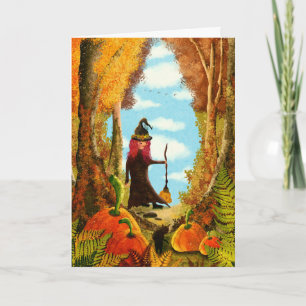 Tarjeta Halloween fantasmal