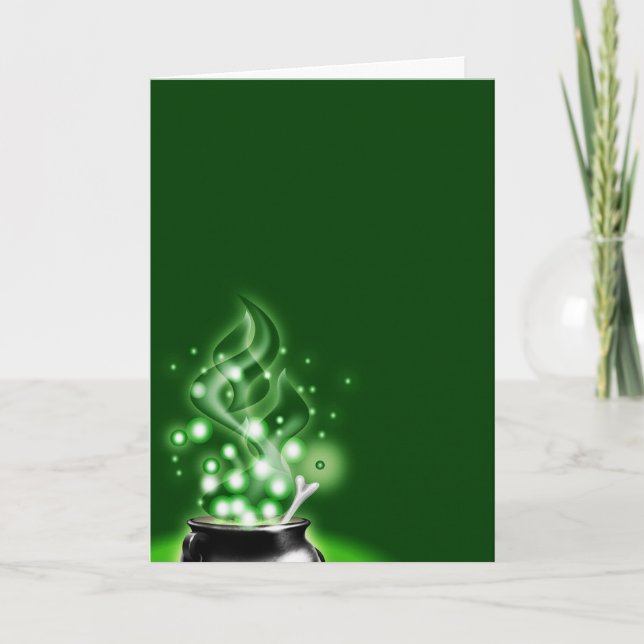 Tarjeta Halloween fantasmal (Anverso)