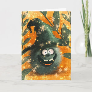 Tarjeta Halloween fantasmal