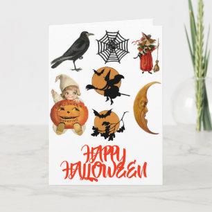 Tarjeta Halloween fantasmal