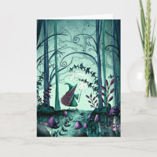 Tarjeta Halloween fantasmal