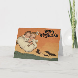 Tarjeta Halloween fantasmal