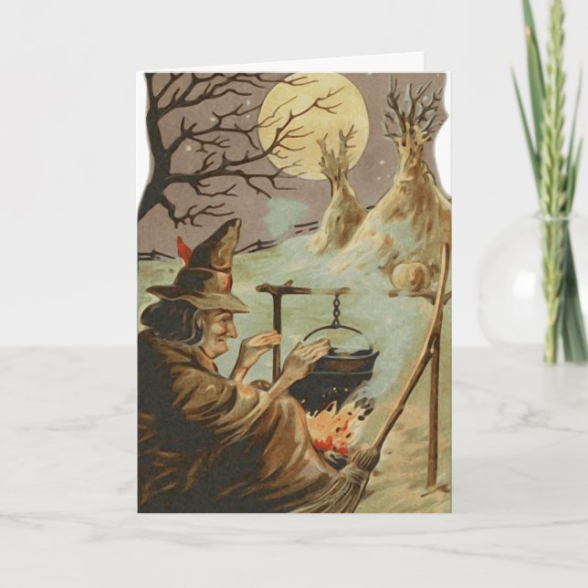 Tarjeta Halloween fantasmal (Anverso)