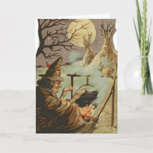 Tarjeta Halloween fantasmal