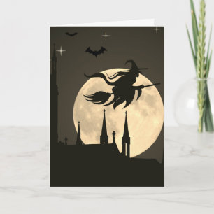 Tarjeta Halloween fantasmal