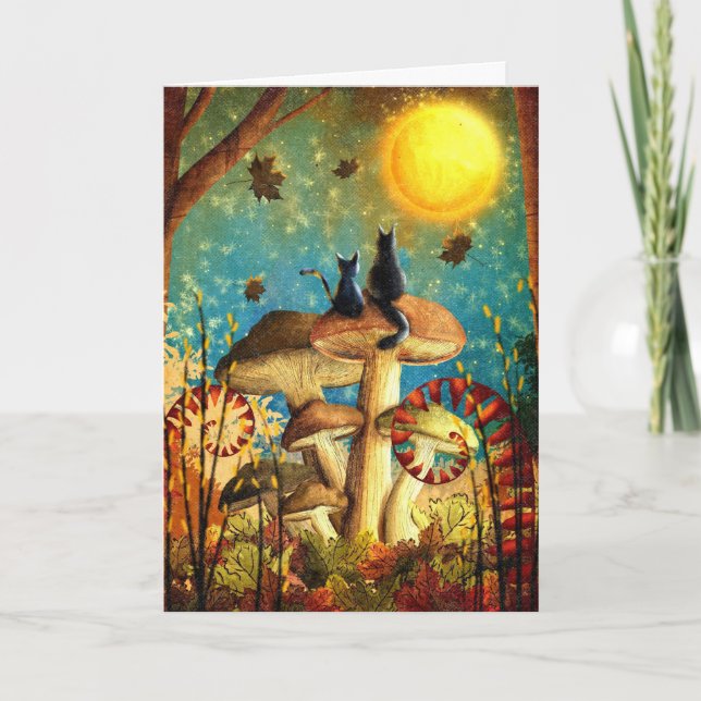 Tarjeta Halloween fantasmal (Anverso)