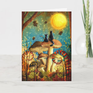 Tarjeta Halloween fantasmal