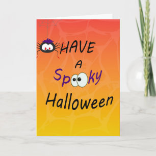 Tarjeta Halloween fantasmal