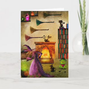 Tarjeta Halloween fantasmal