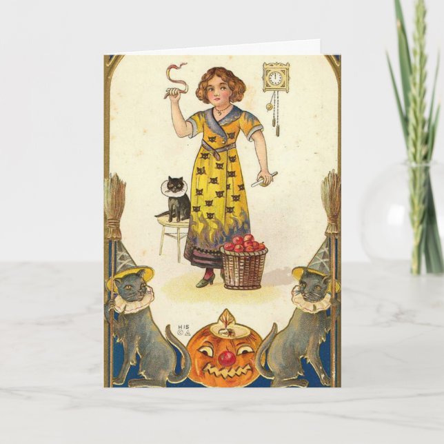 Tarjeta Halloween fantasmal (Anverso)