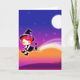 Tarjeta Halloween fantasmal