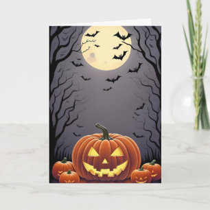 Tarjeta Halloween fantasmal