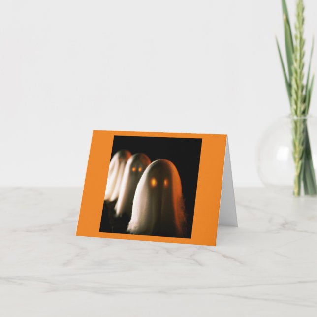 Tarjeta Halloween - Fantasmas 3 (Anverso)