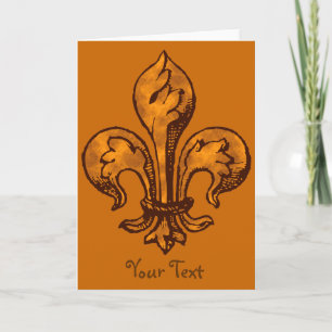 Tarjeta Halloween Fleur de lis