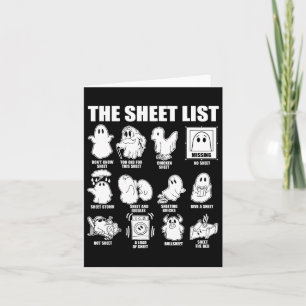 Tarjeta Halloween Funny Shirny Boo Sheet Halloween The She