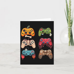Tarjeta Halloween Gaming Costume Retro Videojuego Niños Ho