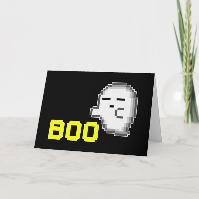 TARJETA HALLOWEEN GHOST - BOO (Anverso)