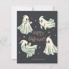 Tarjeta Halloween Ghost Happy Halloween