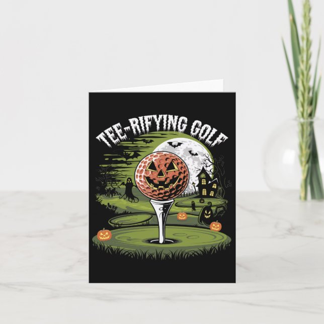 Tarjeta Halloween Golf Spooky Night (Anverso)