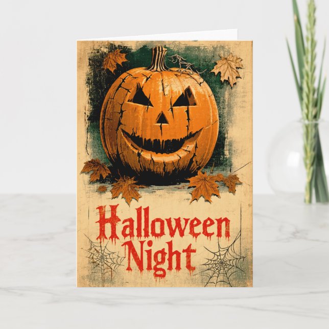 Tarjeta Halloween Graphic – 1960s Inspired Series (Anverso)