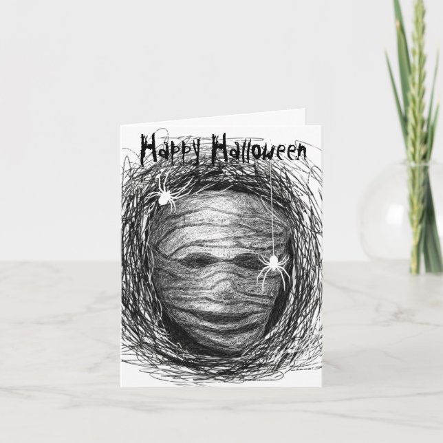 Tarjeta Halloween Gray (Anverso)