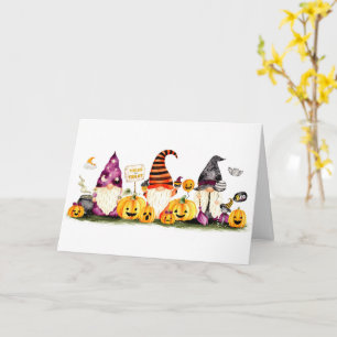 TARJETA HALLOWEEN GREETING DE GUAY GNOMES