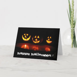 Tarjeta Halloween hace frente
