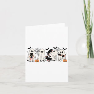 Tarjeta Halloween Halloween hombres mujeres de perros fant