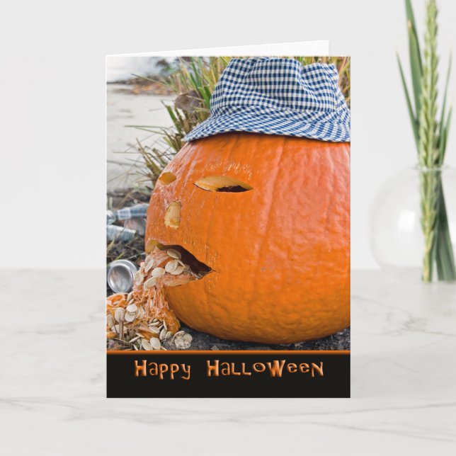 Tarjeta Halloween Hangover (Anverso)