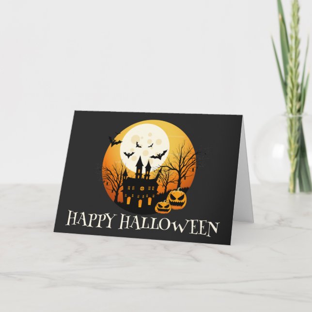 Tarjeta Halloween Happy Halloween (Anverso)