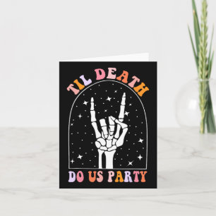 Tarjeta Halloween hasta la muerte nos hace el Fiesta Retro