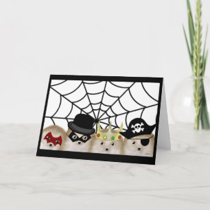 Tarjeta Halloween Hedgehogs