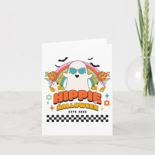 Tarjeta Halloween Hippie 2023