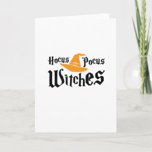 Tarjeta Halloween Hocus Pocus Witch Funny