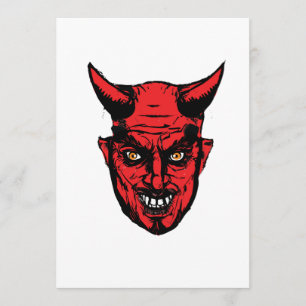 Tarjeta Halloween Horror Devil Gift