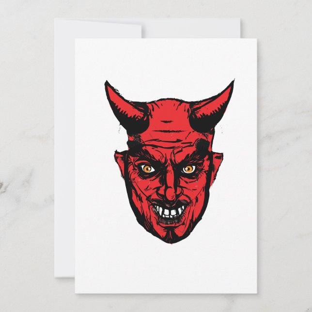 Tarjeta Halloween Horror Devil Gift (Anverso)
