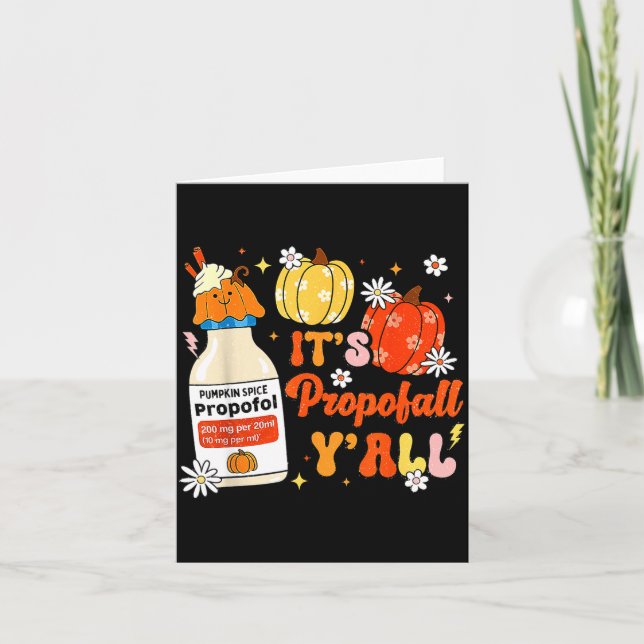 Tarjeta Halloween Icu Nurse Its Profall Y'all Crna Icu Fal (Anverso)