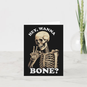 Tarjeta Halloween Inapropiado Para Hombres Mujeres Skelet