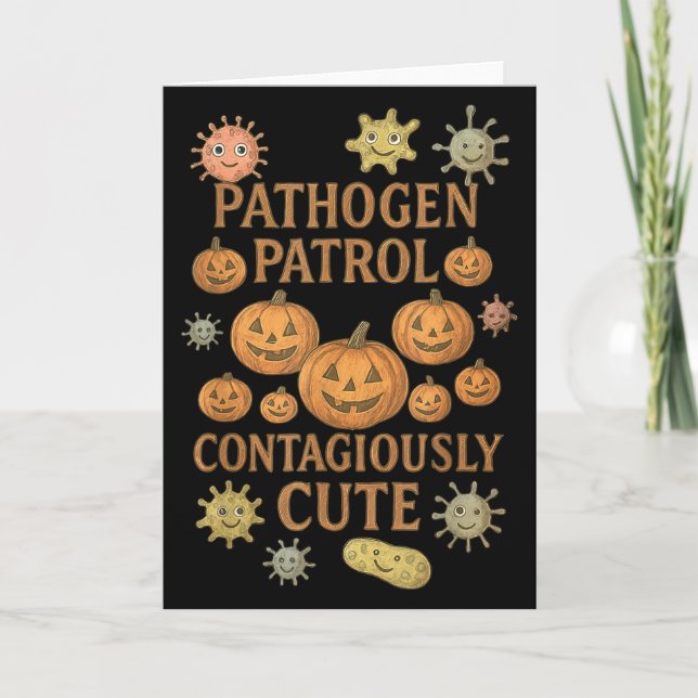 Tarjeta Halloween Infection Preventionist Ip Nurse Pumpkin (Anverso)