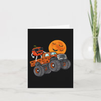 Halloween Jack O Lantern Monster Truck Toddler Boy