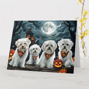Tarjeta Halloween maltés Spooki
